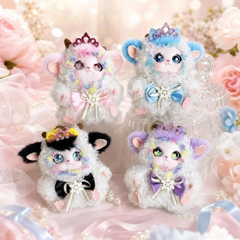 Cute Hanging Curly Lamb Keychain Ornaments Decoration Bag Charm Delicate Kawaii Sheep Pendant Bag Key Decor