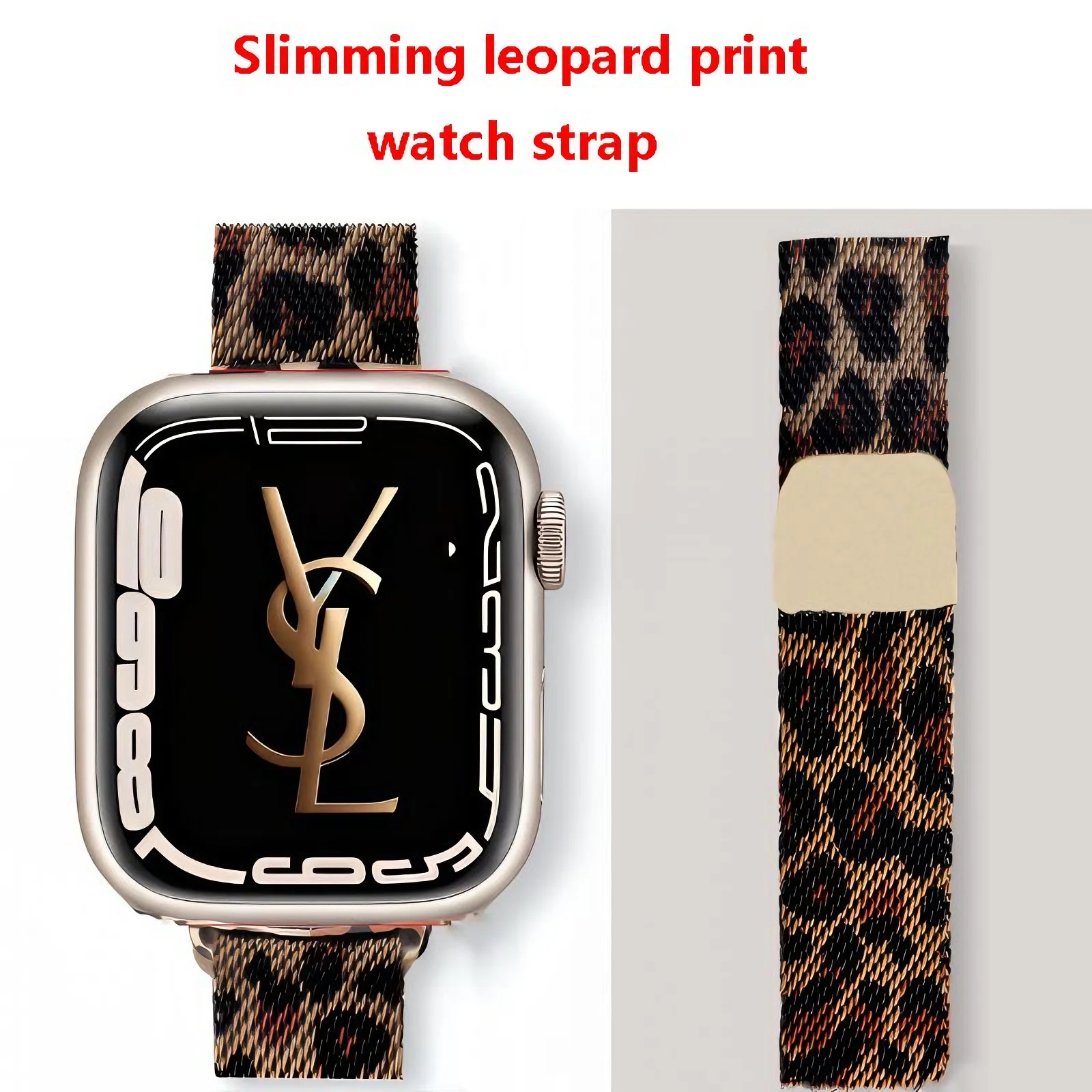 Slimming leopard watch band For Apple 44mm 45mm 40mm 41mm 42-38mm 45 mm sport bracelet iwatch 8 7 6 5 4 3 SE 9 Ultra 2 49mm