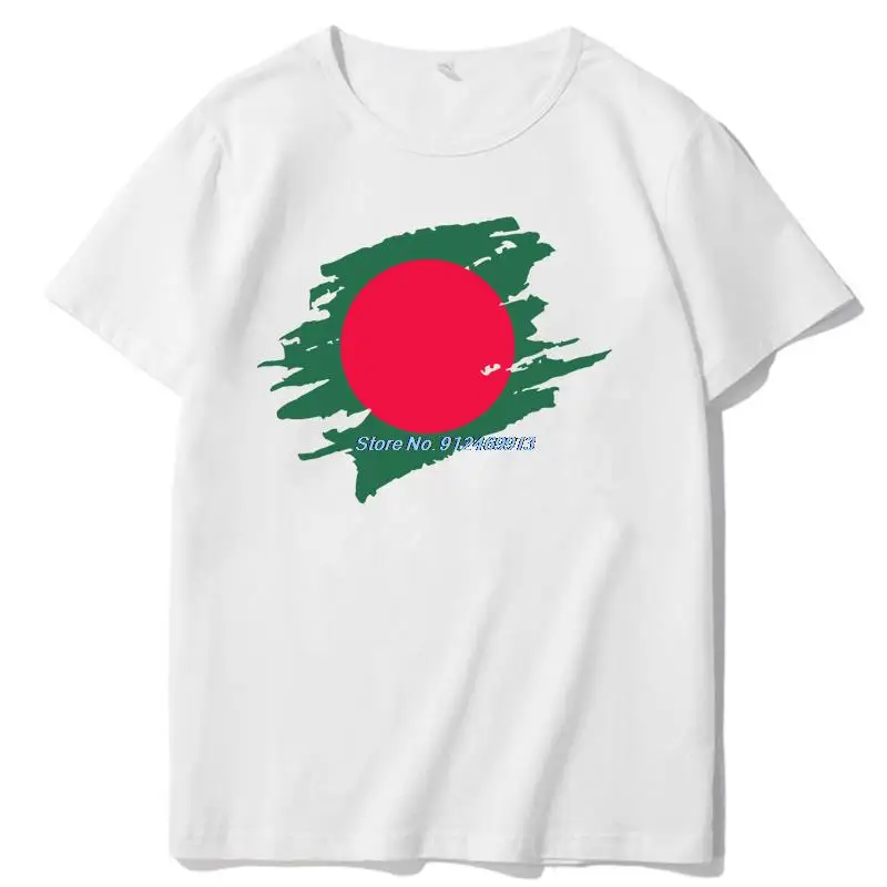 Bangladesh Flag Cotton Men's T Shirt Bangladeshi Cricket Sport Oversized T Shirt Fashion Graphic T Shirts Mens Print T Shirt