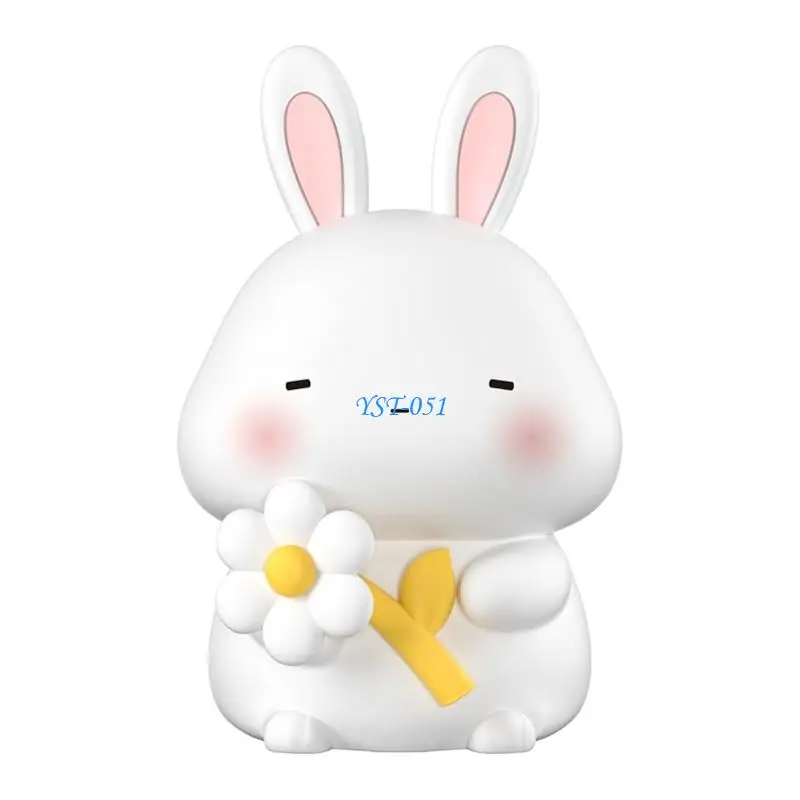 

E15A Cartoon Rabbit Night Lamp Novelty Bedside Lamp Gift for Boys Girls Children