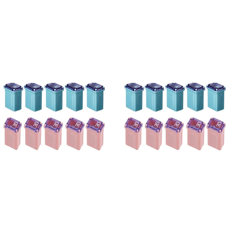 

20 PCS Of 20Amp 30Amp Miniature Box Fuses FMM MCASE Type FMM Maxi Fuses ("Low Blow")-AT30