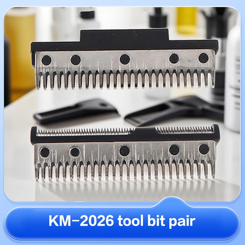 2 قطعة شفرات الحلاقة الكهربائية الأصلية الذهبي احباط سكين صافي ورأس القاطع مناسبة ل KM-2026 الحلاقة العائمة #3