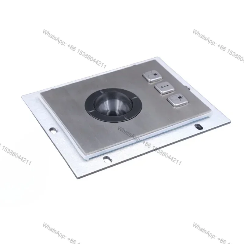 Embedded 36mm Removable Resin Trackball Mouse Stainless Steel USB Panel Mount IP54 Protection Industrial Control in Stock
