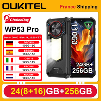 OUKITEL WP53 PRO 24GB(8+16) +256GB 11000mAh Android 15 Rugged Smartphone  50MP Camping Light loudspeaker 6.52\