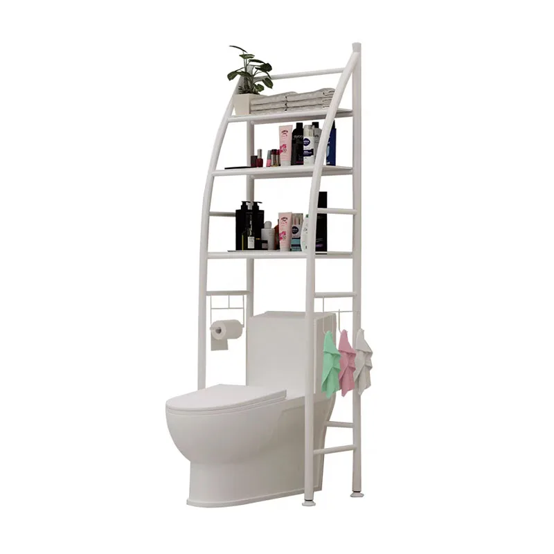 Floor bathroom shelves  toilet shelfs  bathroom shelf organizer 3 layers metal washer machine rack Creative sailing boat stand