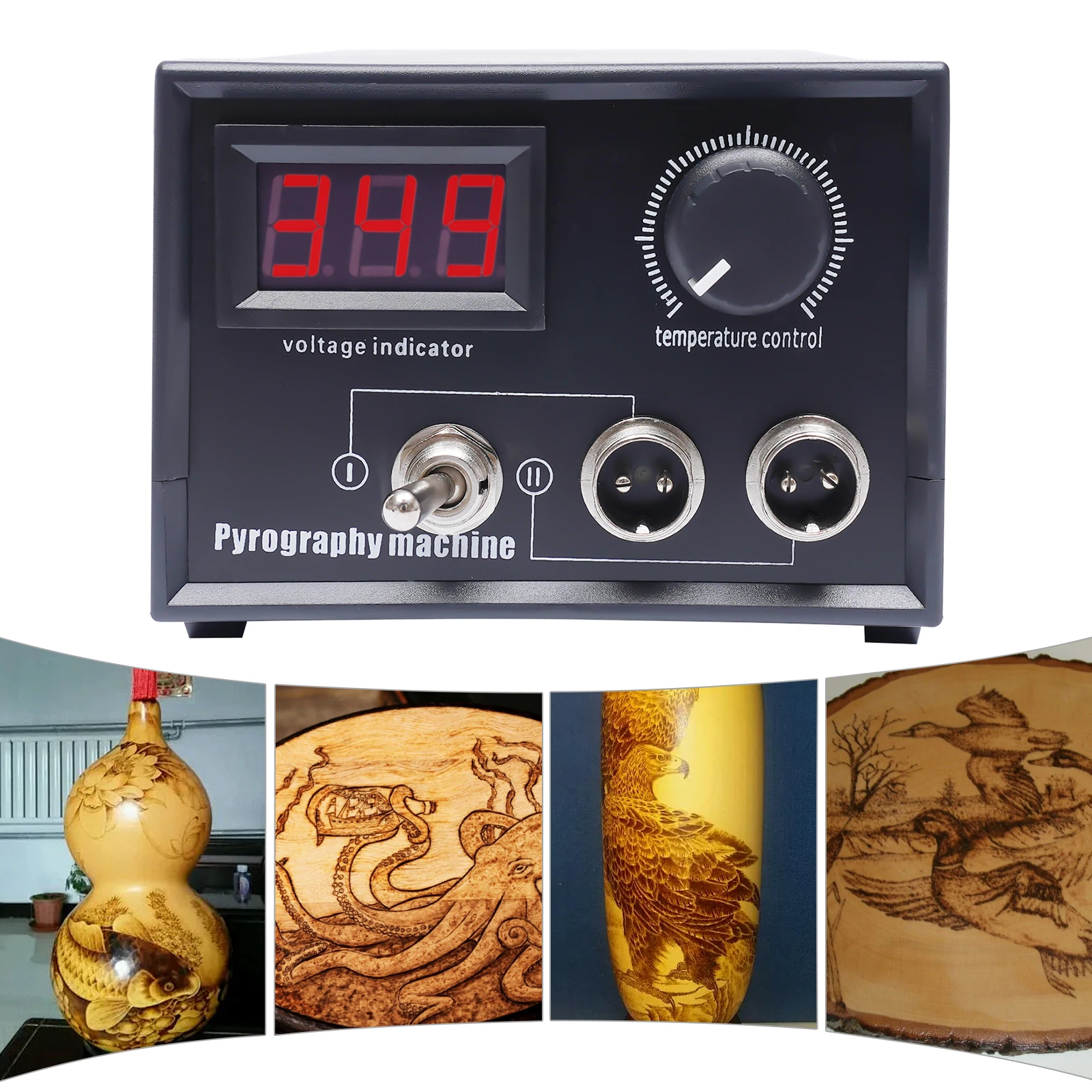 Wood Burning Machine With LED Display, 60W Wood Burning Machine Kit, Electric Soldering Iron