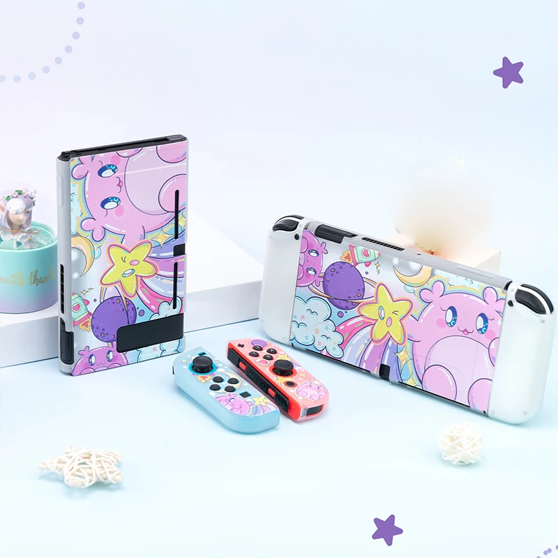 Новый милый мультяшный чехол для Nintendo Switch, аксессуары, мягкий ТПУ чехол, защитный чехол для Nintendo Switch Oled JoyCon Shell