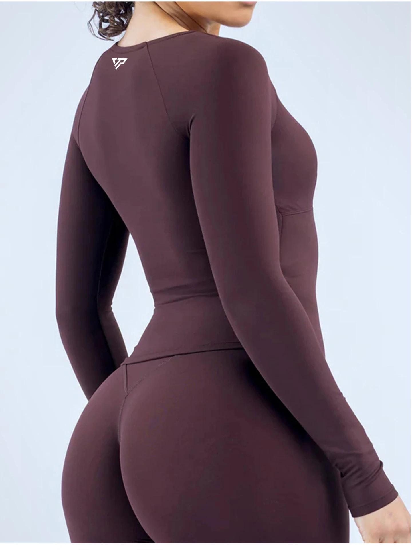 Keep That Pump Women Fitness Top Tight Fitting Brushed Long Sleeved Yoga Clothes Sports T-shirt Quick Drying Cycling Running Gym - view 4