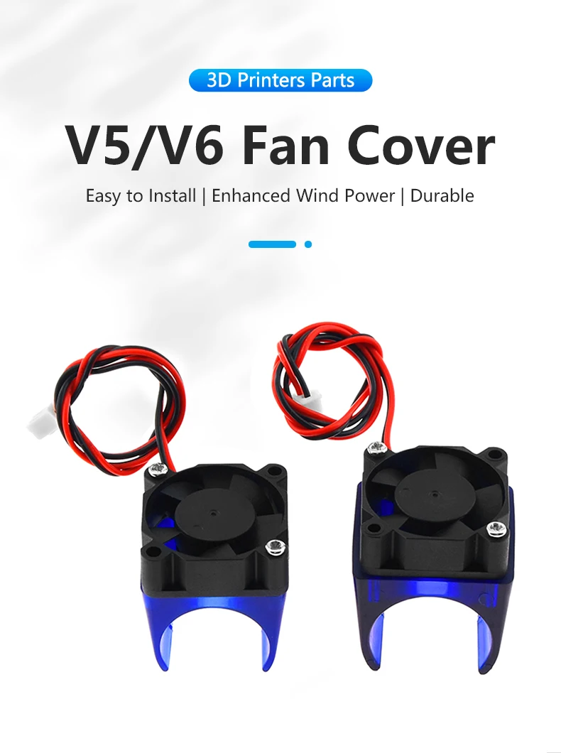 Kreativität E3D V6 3010 Lüfter Mit Halterung Kanal Gehäuse Schutz 12 V 24 V J-kopf Hotend unterstützung Abdeckung Für 3D Drucker Teil – Detail 3