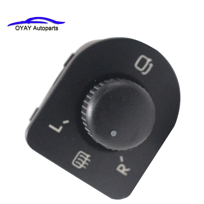 

1J1959565E New Rearview Mirror Power Control Switch Knob Regulator For VW Beetle Golf IV Jetta Passat B5 1998 1999 2000-2006