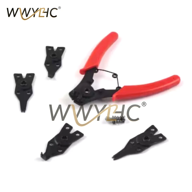 4 in 1 Multifunction Retaining Ring Pliers Circlip Pliers Removable Spring Clamp