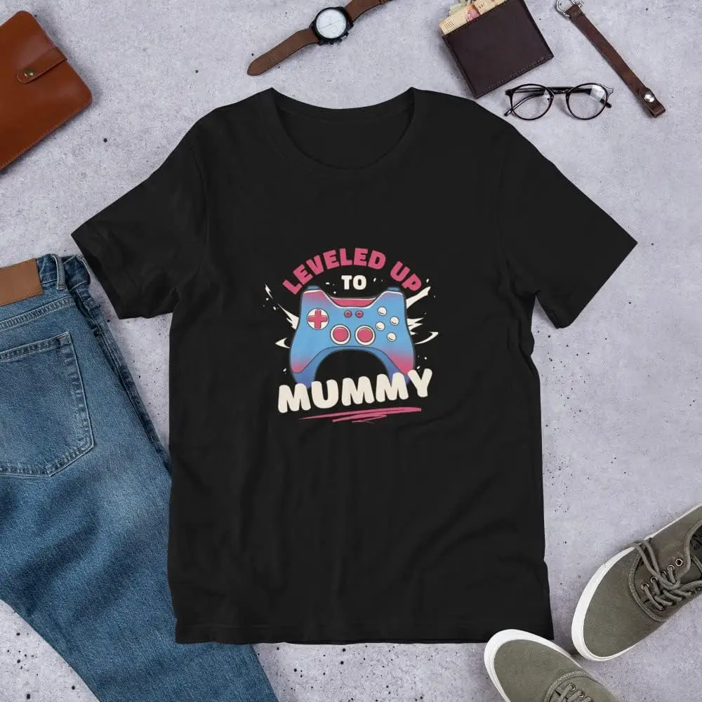 Leveled up to Mummy T-Shirt | New Mum Tshirt