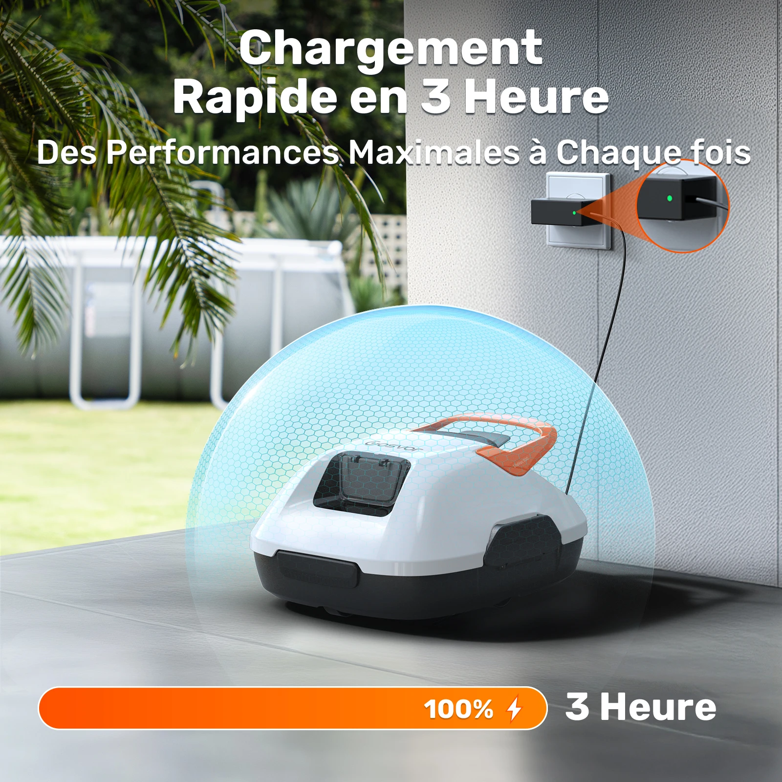robot piscine autonomie – vue détaillée