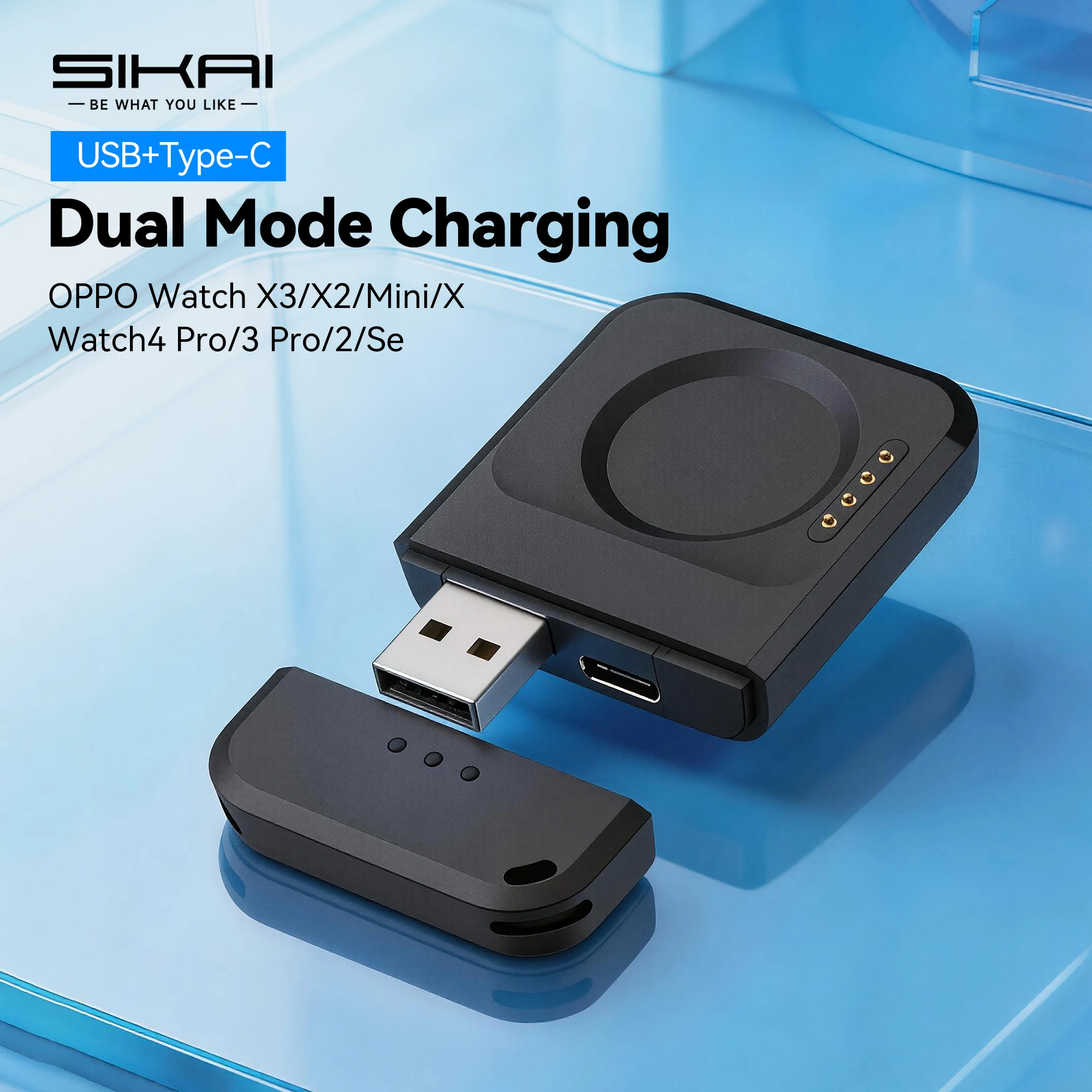 

Зарядная док-станция для умных часов OPPO Watch X3/X2 Watch4pro/4/3pro/3/SE, магнитная зарядная док-станция, адаптер, умные аксессуары