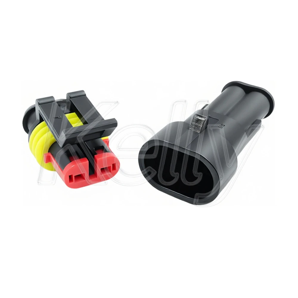2P Male Female Super Seal Waterproof Electrical Automotive Connector Plug For Car 282080-1 282104-1