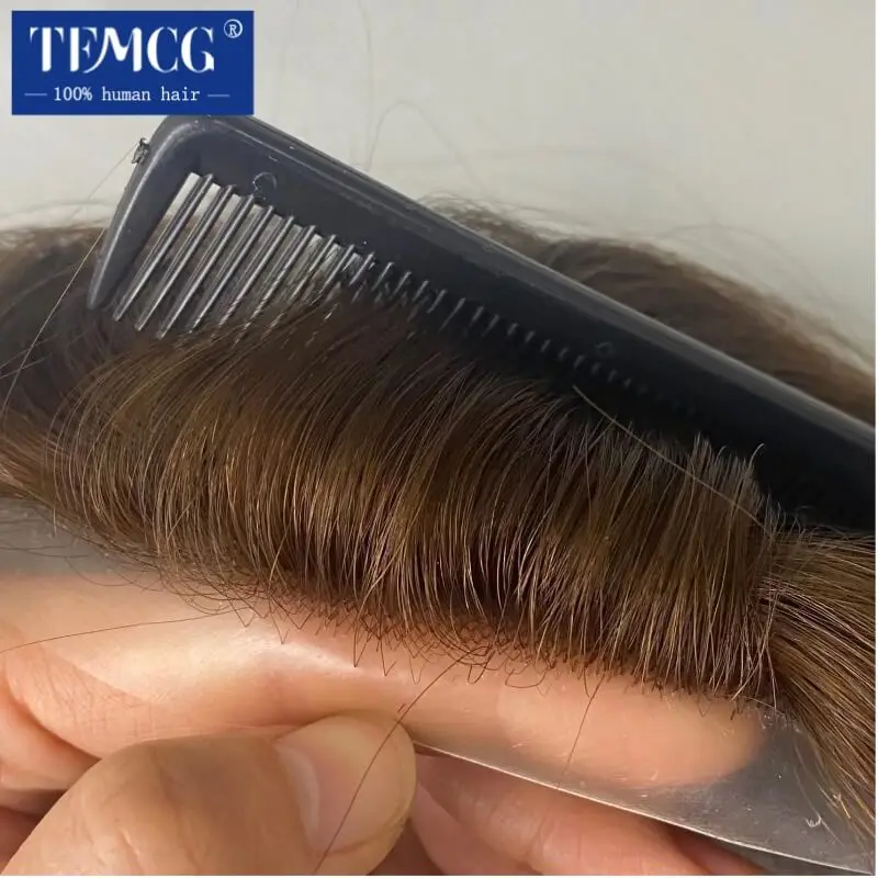 Topper para mujer de polipiel inyectada, peluquín Remy de cultícula china para mujer, tupé de 14 "y 16"