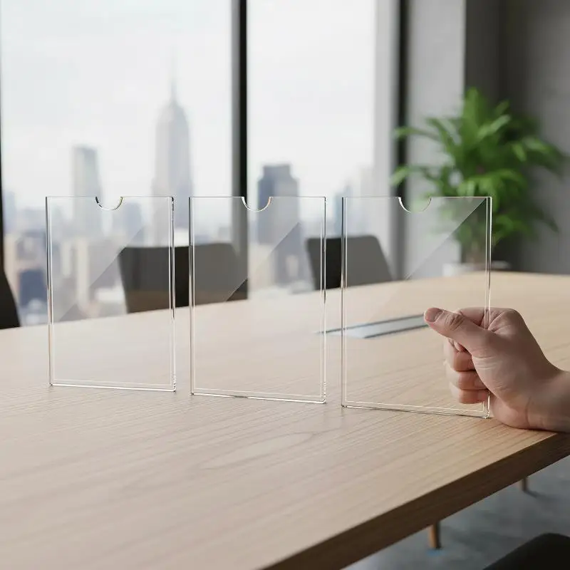 Clear Acrylic Wall Frame A4 A5 Sign Holder for Business License Certificate Photo Document Office Shop Home Decoration