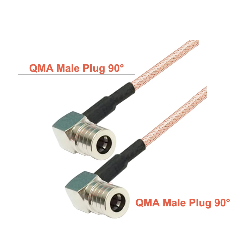 1Pcs QMA Male Plug to Waterproof QMA Female Bulkhead Jack RG316 RF Coaxial Cable 50 Ohm 10cm-15m image 5