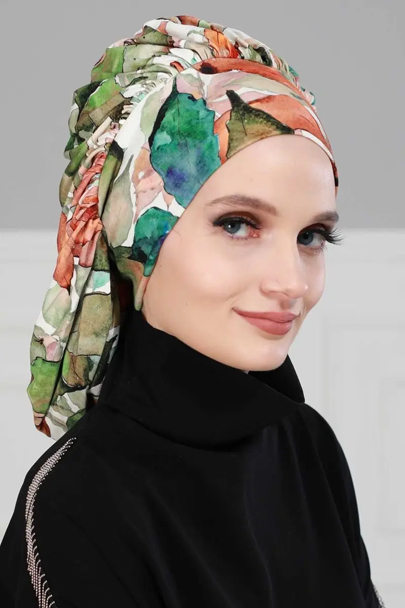 Padrão de outono de osso penteado drapeado