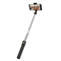 Shoppingstore The Bluetooth Selfie Stick Can Be Converted Into A Tripod Portable And Suitable For Mobile Phone Selfie Recording