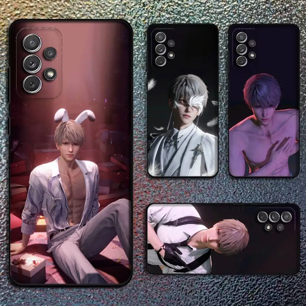 

Love Deepspace Xavier Rafayel Phone Case For Samsung S25,S24,S21,S22,S23,S30,Ultra,S20,Plus,Fe,Lite,Note,10,9,5G Black Cover