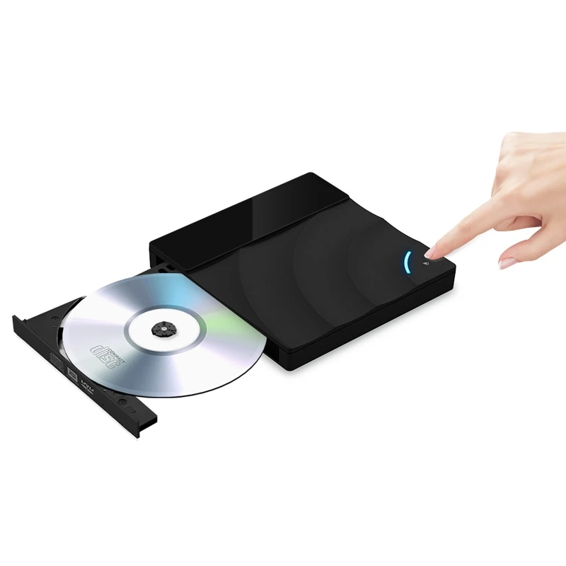 External CD DVD-RW Burner USB 3.0 Mobile Optical Drive Playback Computer Notebook External Drive External Slim Disk Reader