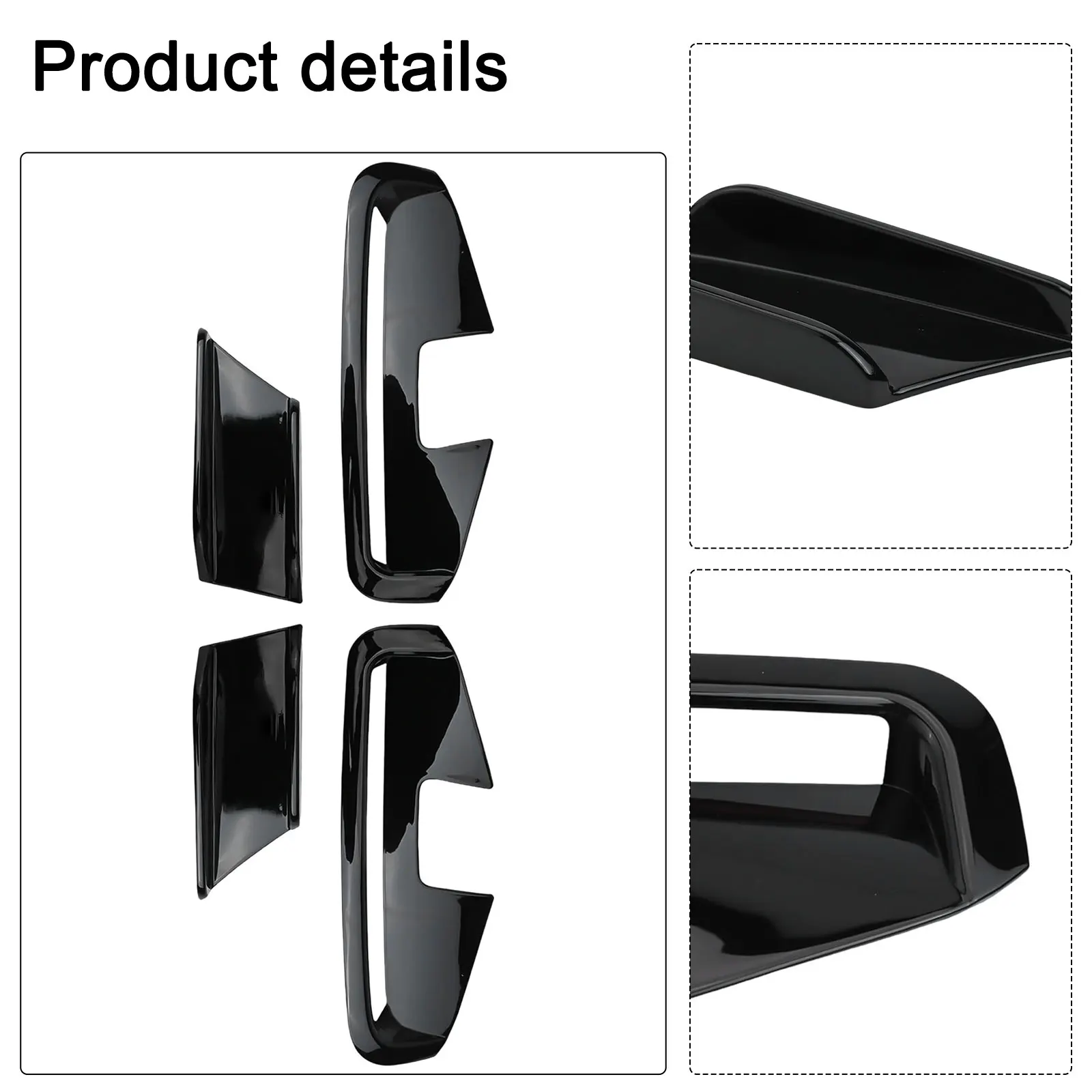 Easy Install Car Vent Trims Car Aesthetics M Sport Accessories Gloss Black Gloss Black Trim Optical Effect Sleek Appearance