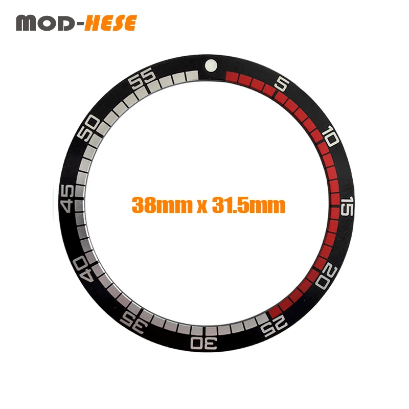 Mod SKX007 SPRD Aluminium Bezel Insert Fit For Seiko 5 SKX007 SKX009 Watch Case NH35 Watch Case 38x31.5 Seiko Flat Bezel Insert