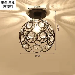 Supply of Restaurant Chandelier Crystal Lamp Simple Single-head Entrance Hall Ceiling Lamps Hotel Cloakroom Bar Decorative Lamps