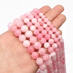 6/8/10mm Natural Stone Pink opal beads Round Loose Spacer Beads For Jewelry Making DIY Bracelets Necklace Accessory Wholesale