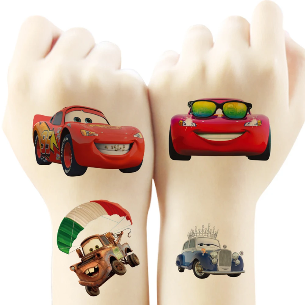 1Pcs Disney Cartoon Anime Cars Boys Child Temporary Tattoo Body Art Tattoo Stickers Cosplay Party Toys For Kids Gifts