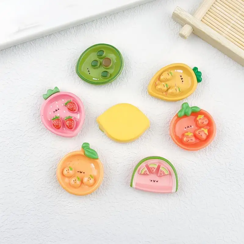 New Cartoon Fruit Shaped Resin Charms Ideal For All Kinds Of DIY Craft Projects To Bring Lovely Vibrant Decorative Effects