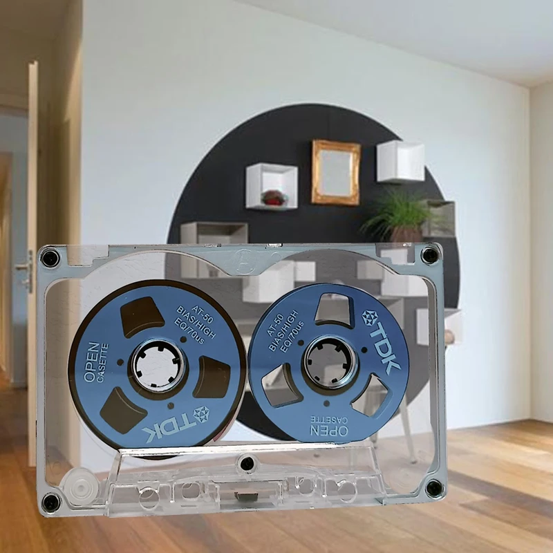 

55-минутный пустой ленточный диск, двусторонний металлический маленький открытый диск, пустой кассетный ленточный диск, D-A22U