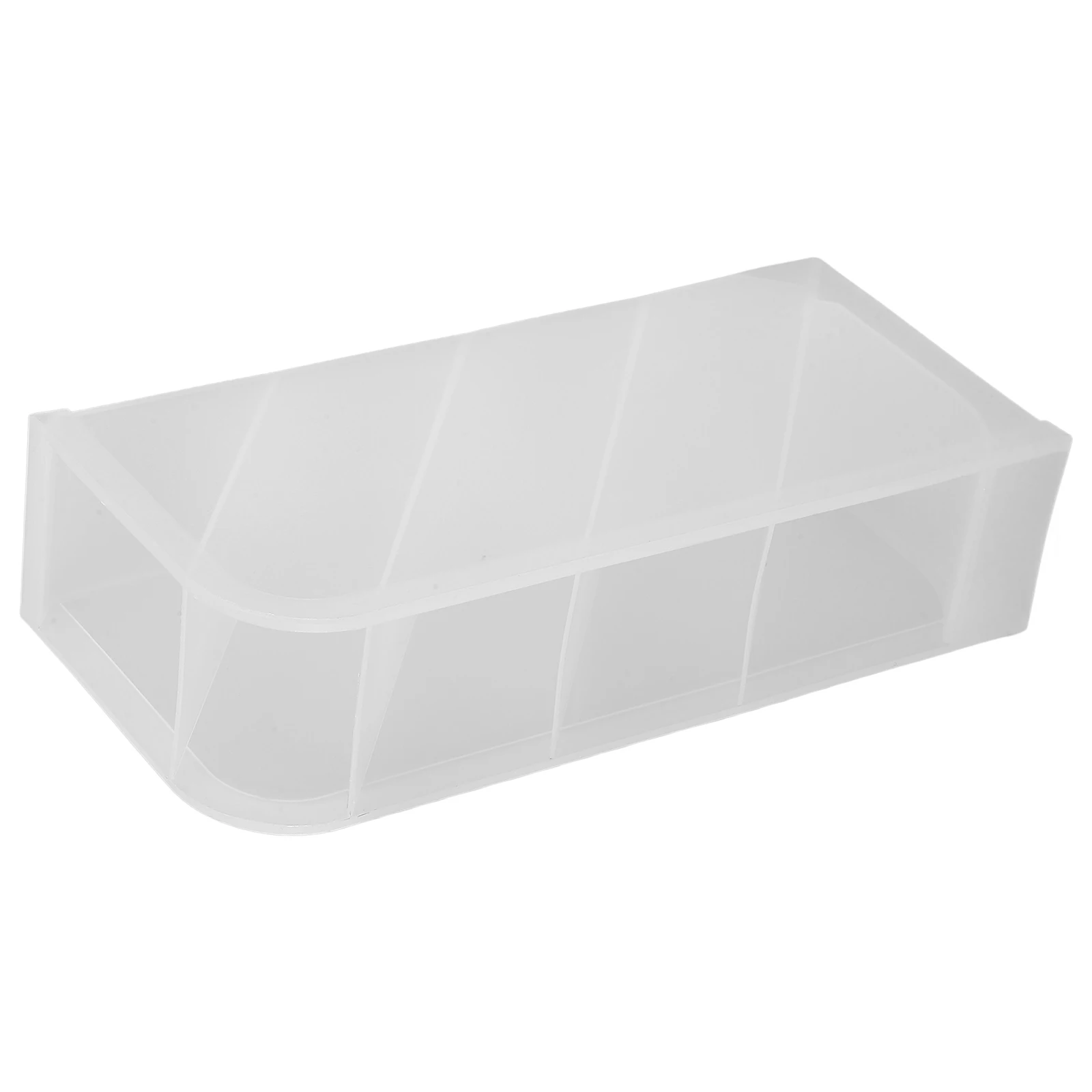 

Angled Pen Holder Transparent Multi Grid Desktop ganizer Plastic Pencil Holder Office Storage Rack for Home School Decor