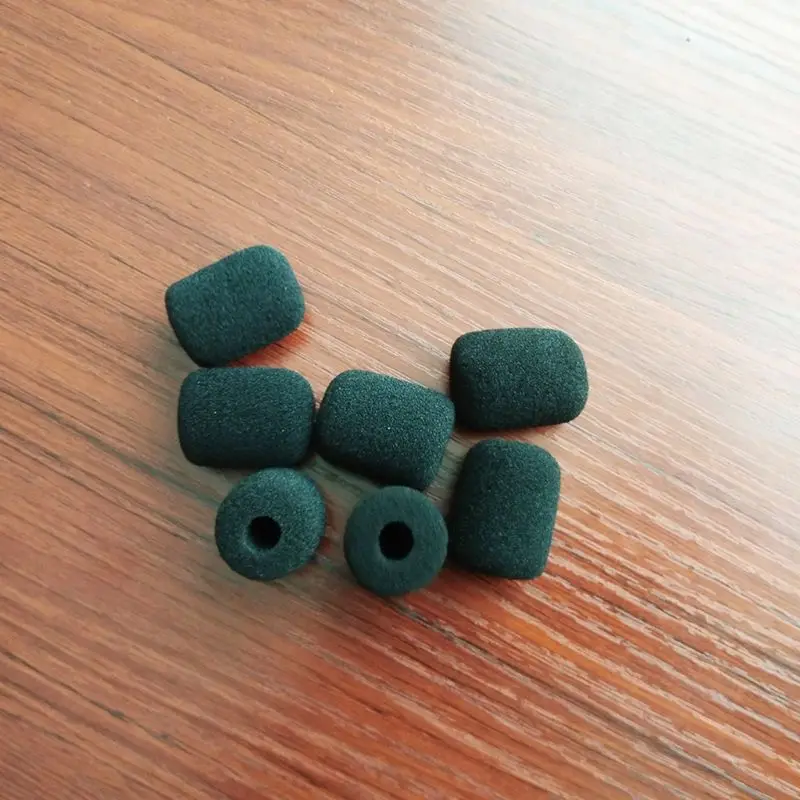 5PCS Black Microphone Headset Foam Sponge Windscreen Mic Cover