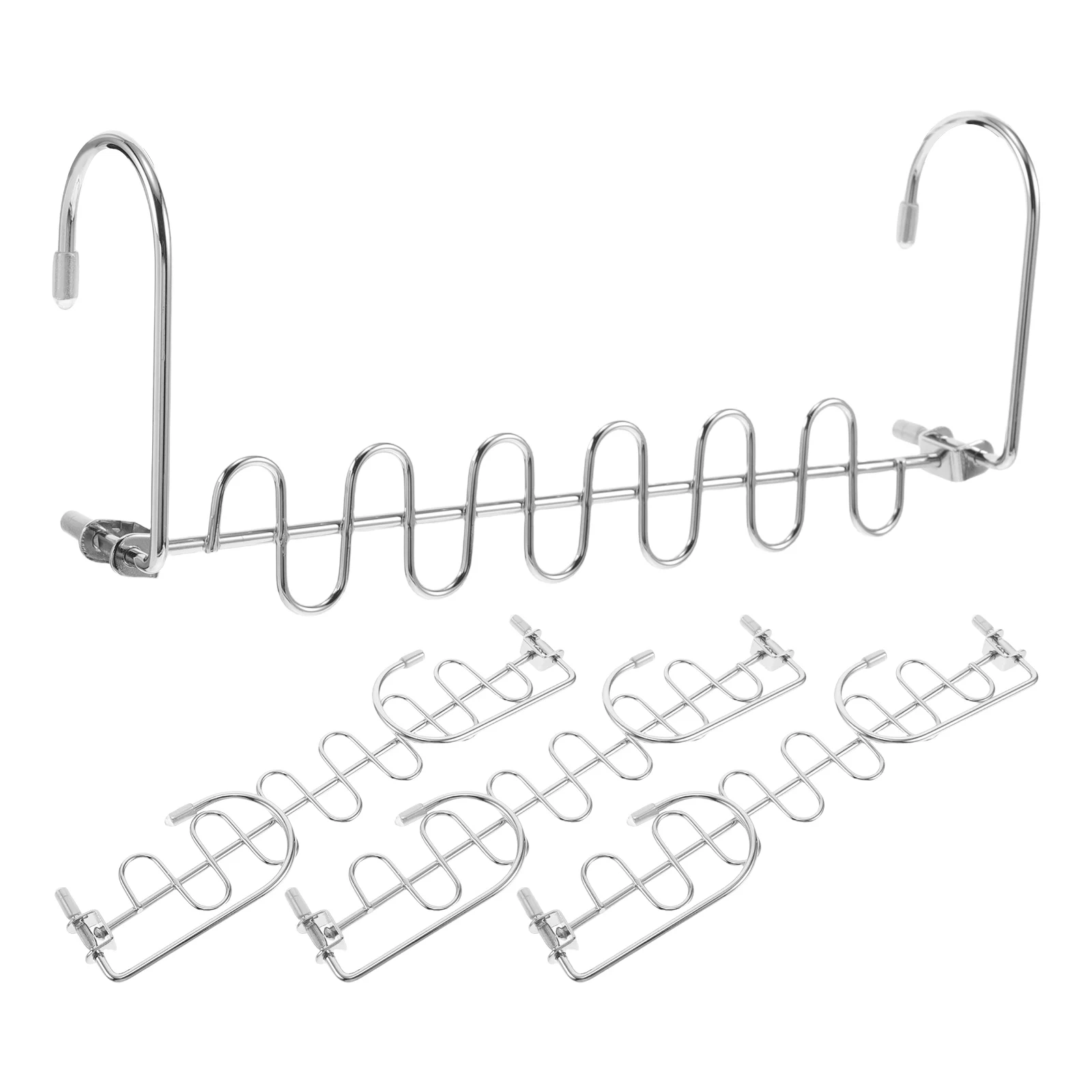 

4pcs Hanger Space Saving Wardrobe Organizer Multifunctional Clothes Rack for Shirt Pant Belt Towel Metal Thin Design