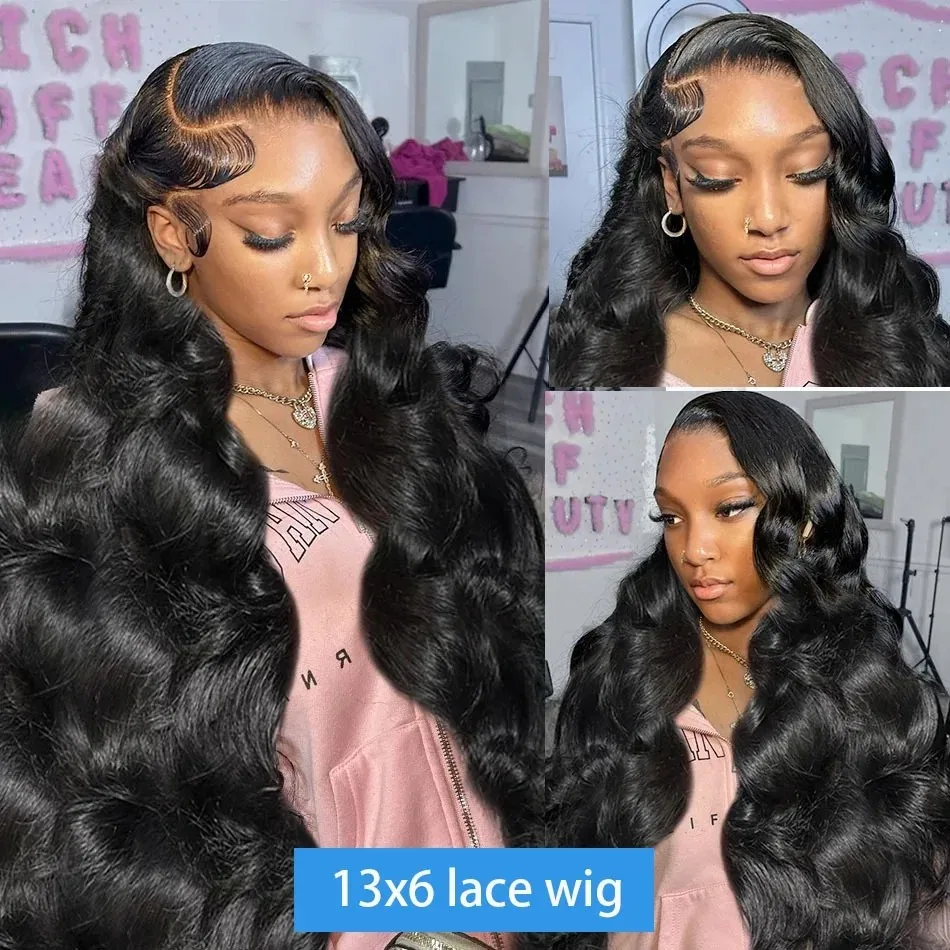 40 Inch Loose Body Wave High Density 13x6 Hd Lace Frontal Wigs Brazilian Black Human Hair Choice For Women 13x4 Lace Front Wig