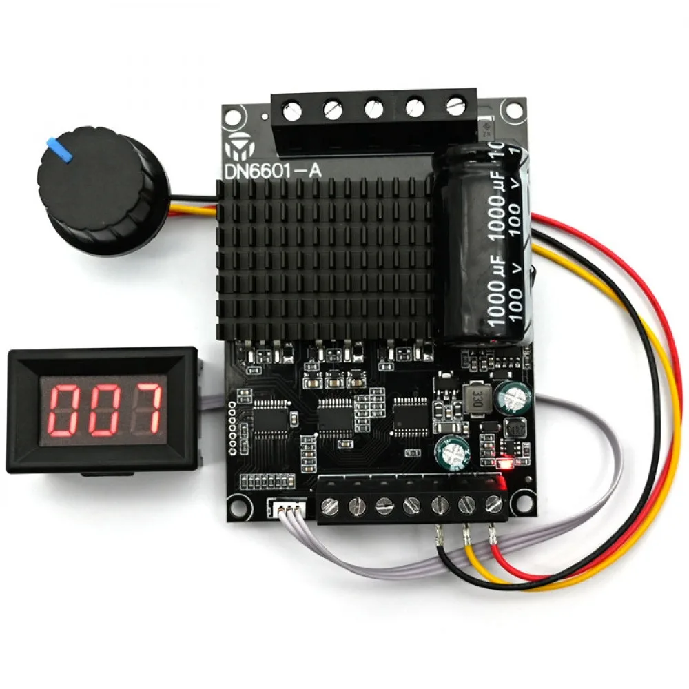 DC6-72V 3 Phase Brushless Motor 0-100% Digital Scale Display Brushless Motor Speed Governor Forward and Reverse Controller