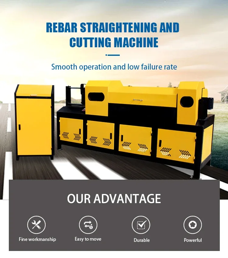 

Customized CNC Hydraulic Steel Bar Cutting And Bending Machine 6-60mm | Precision Rebar Straightening And Cutting For Large Proj