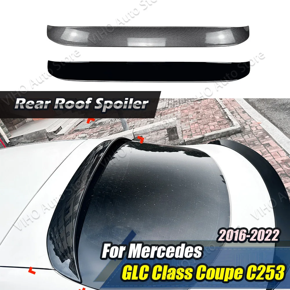 Für Mercedes Benz C253 GLC Coupe AMG GLC260 GLC300 2016-2022 Auto Hinten Stamm Mid Spoiler Heckklappe Dach mittleren Schwanz Flügel Körper Kit