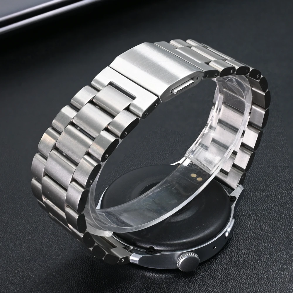 Luxury Titanium Metal 22mm Strap for Huawei GT5 Pro 46mm GT5/4 Watch 4/3 Pro Business Man Bracelet for Amazfit Balance GTR 4/3/2