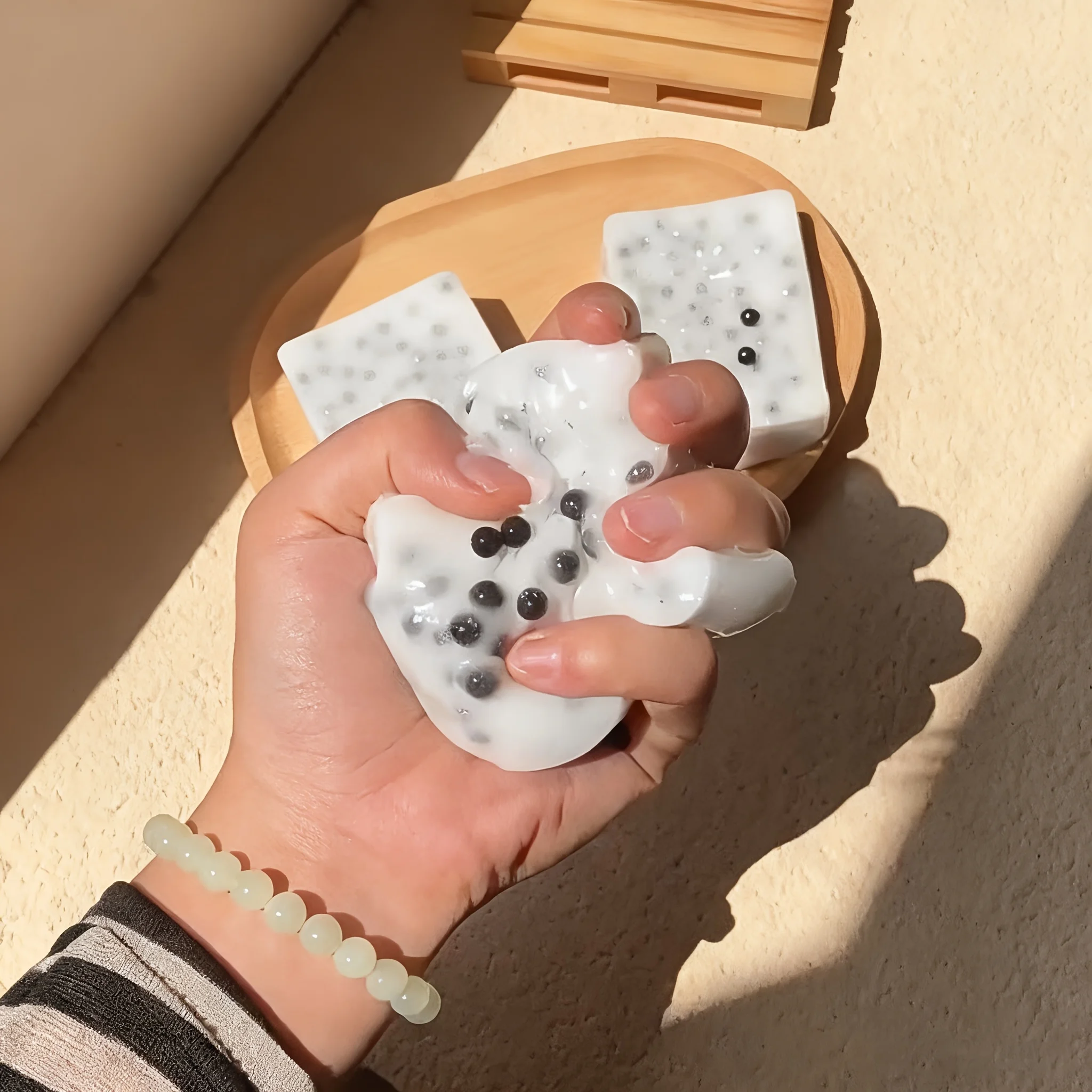 1Pc Stress-Relief Squeeze Speelgoed Tofu Vormige Pop Puistjes Creatieve Nieuwigheid Speelgoed Desktop Decoratie Halloween Kerstcadeaus decor