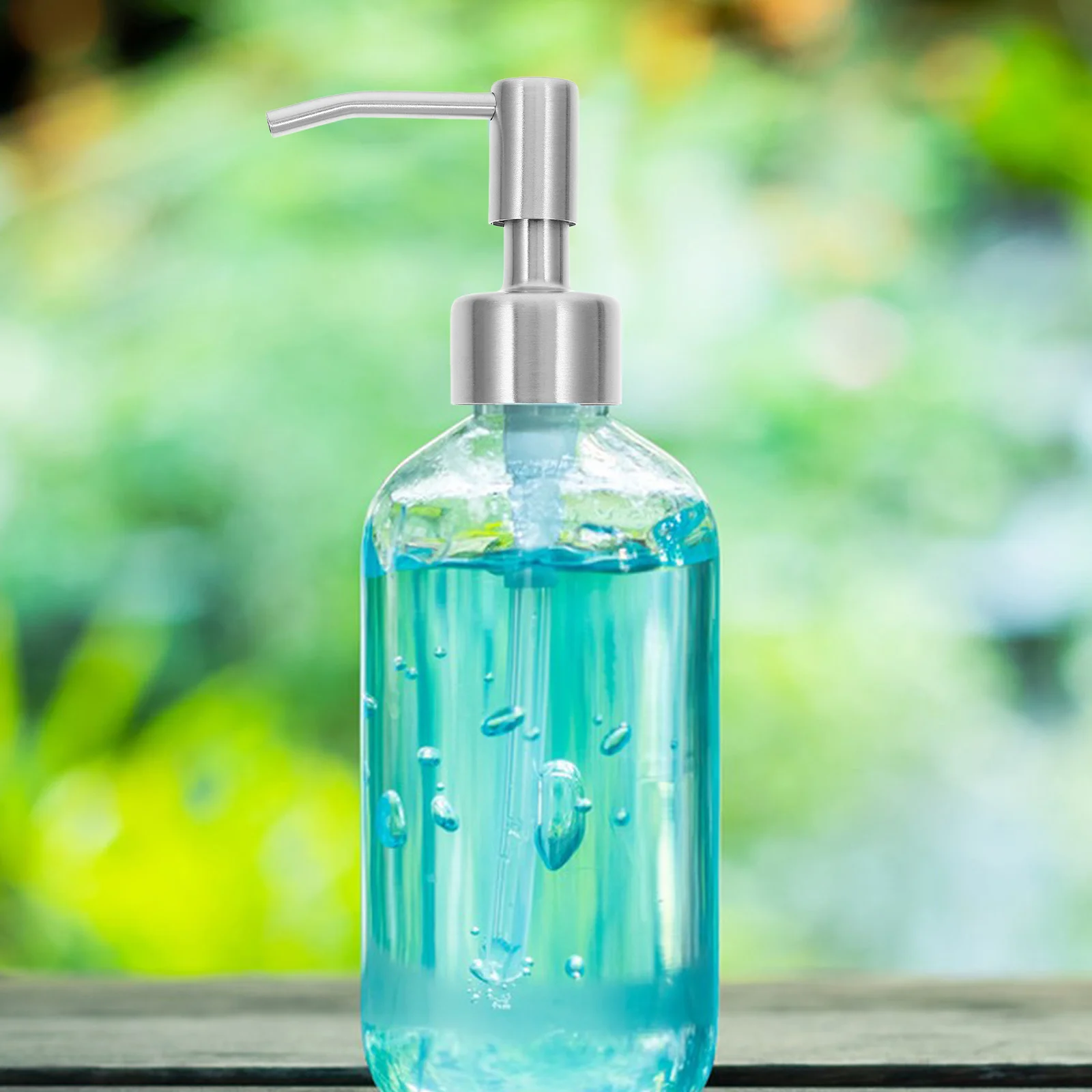 

2Pcs Replacement Lotion Dispenser Pump Stainless Steel Manual Operation for 32mm Bottles Universal Dispensing Pump