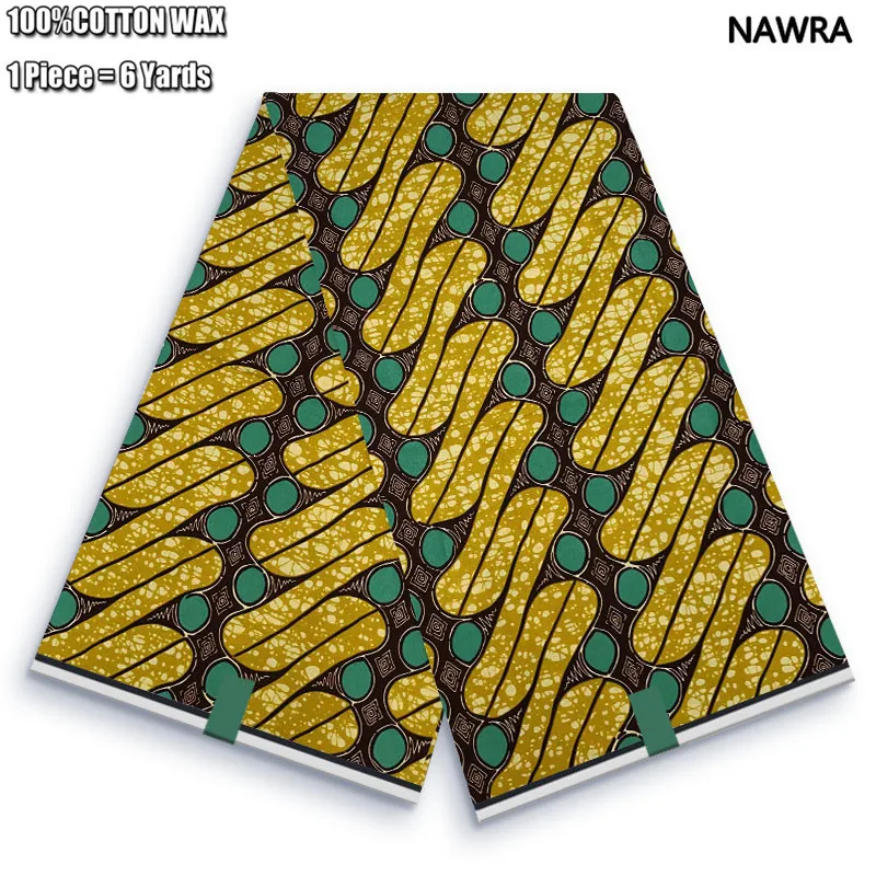 2024 New Arrival Guaranteed Veritable Original African Real Wax Fabric Ghana Style Ankara Wax Prints Fabric 100% Cotton Pagne