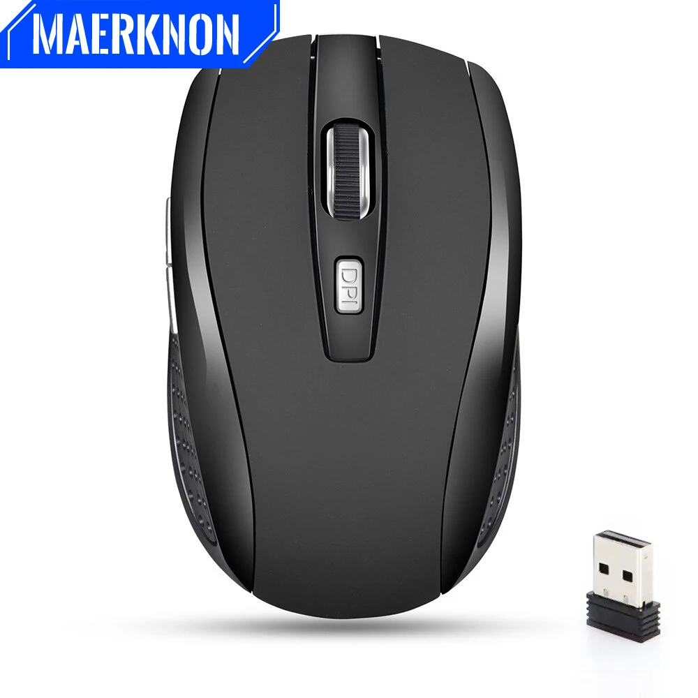 Wireless Silent Mouse 2.4G Portable Mobile Optical Office Mouse For Notebook PC Laptop MacBook  3- Levels Adjustable DPI Mouse