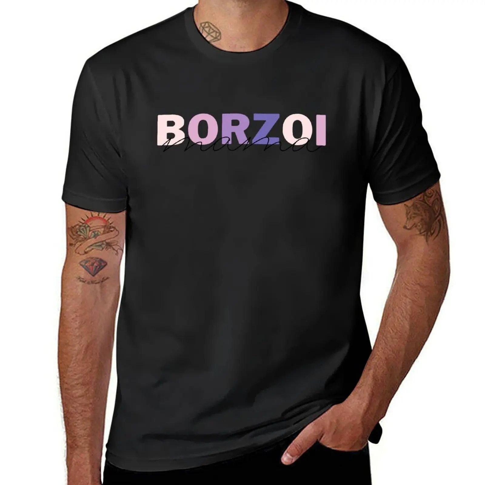 

Borzoi Mom Dog Mom Gift Borzoi Mom Gift Sighthound T-Shirt summer top summer clothes plain black t shirts men