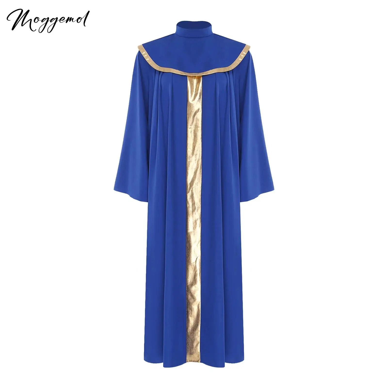 

Мужские и женские церковные облачения для хора и священников: блестящие рясы с воротником, длинными рукавами, для литургических служб, мантии, сутаны, облачения для священников и клириков.