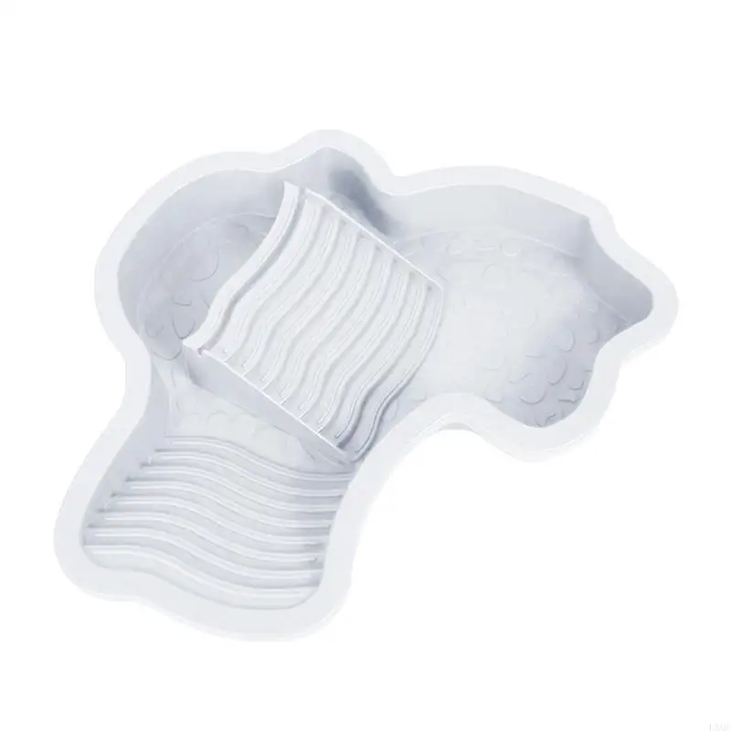 LX0C Reptiles Water Container Water Bowl With Step Access Disassembled Bath Station