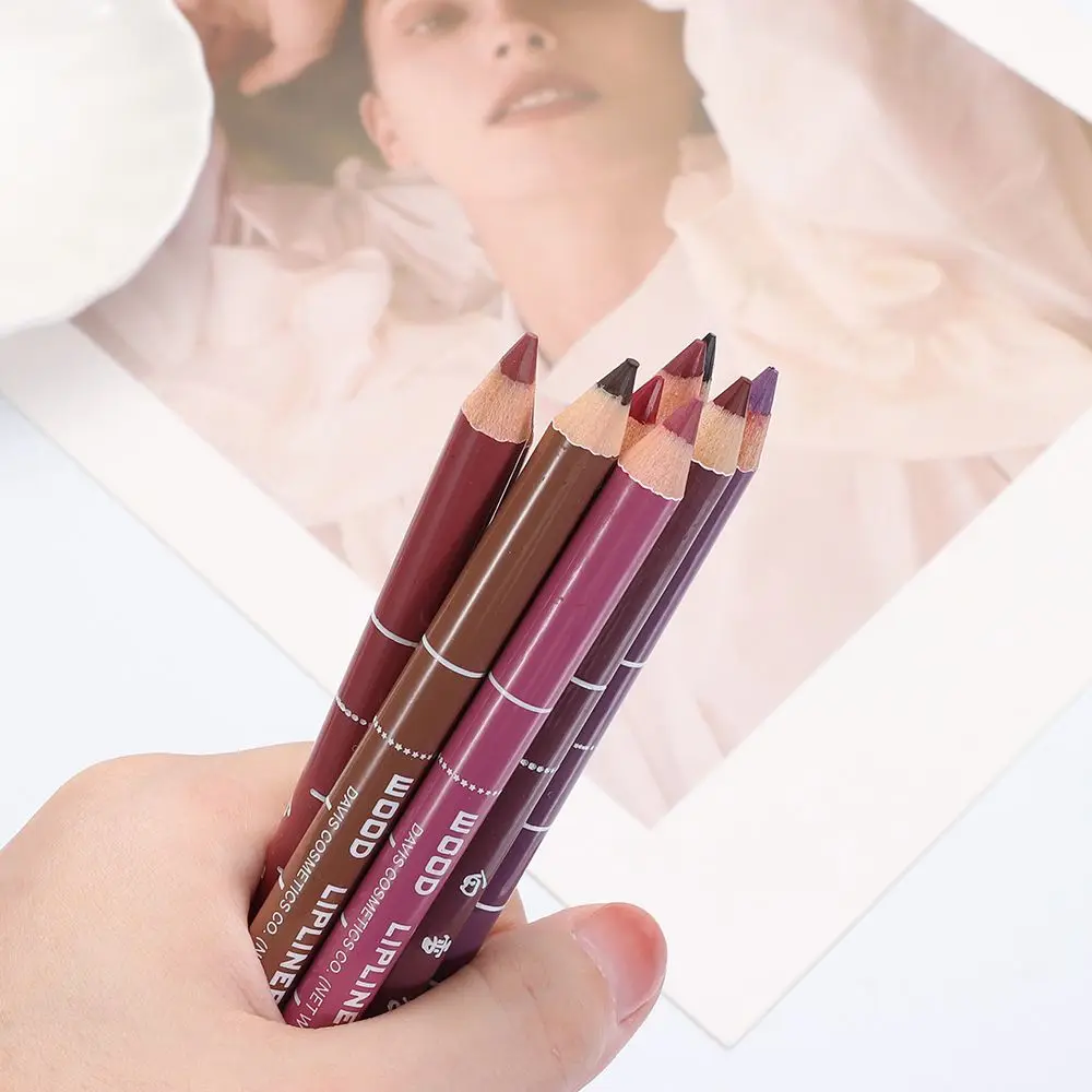 1PC ดินสออายไลเนอร์กันน้ํา Long Lasting Professional เครื่องสําอางค์อายไลเนอร์ดินสอ Lip liner ปากกาแต่งหน้า