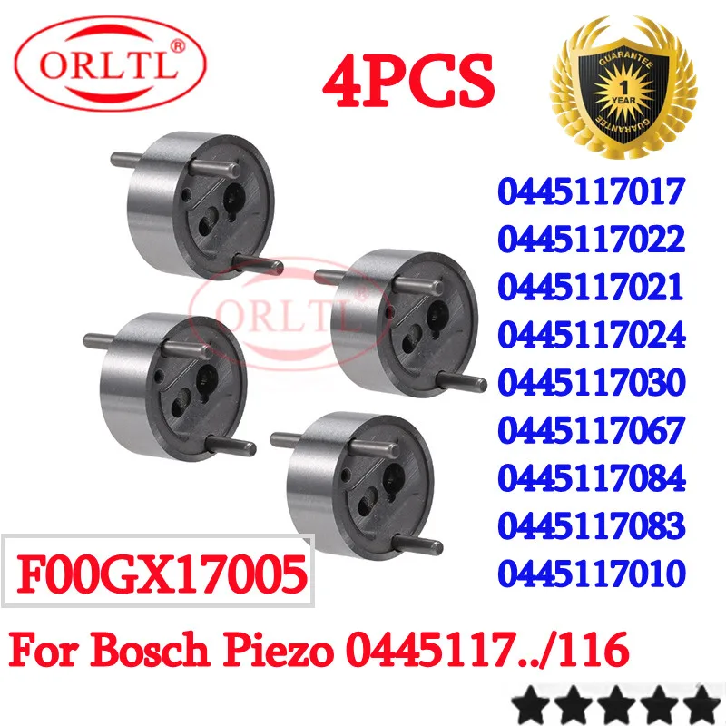 

4PCS F00GX17005 Piezo Injector Valve Diesel Injector 0445117017 0445117022 0445117021 0445117024 0445117030 0445117067